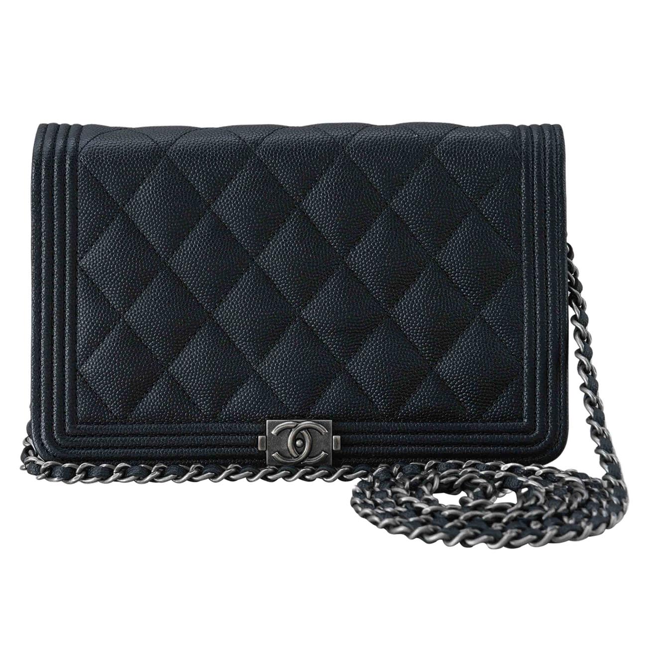 CHANEL(USED)샤넬 보이샤넬 캐비어 WOC 블랙